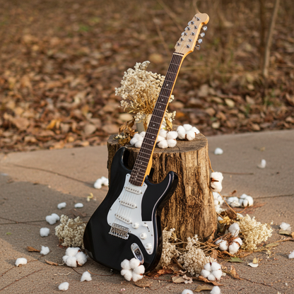 CAL63 Electric Guitar - L/Hand Black