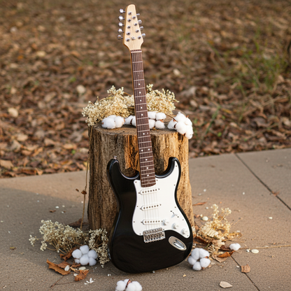 CAL63 Electric Guitar - L/Hand Black