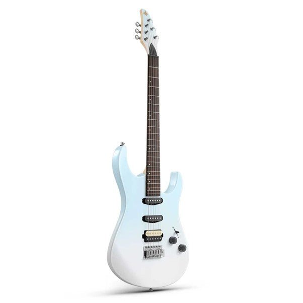 Donner DMT - 66 Electric Guitar with Ceramic Single - Coil - Blue White Gradient - Rhythmic - Cadence