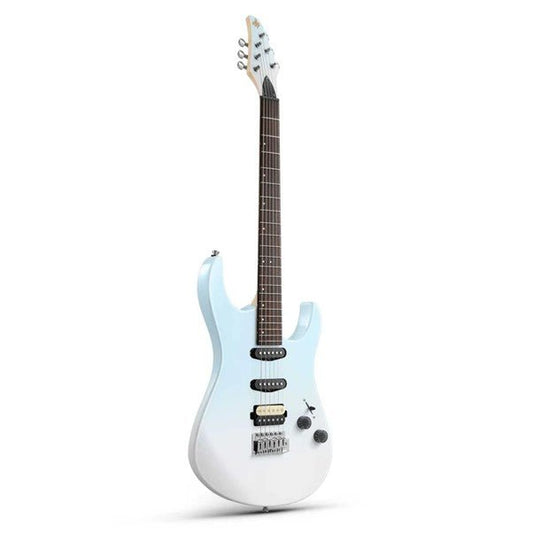 Donner DMT - 66 Electric Guitar with Ceramic Single - Coil - Blue White Gradient - Rhythmic - Cadence