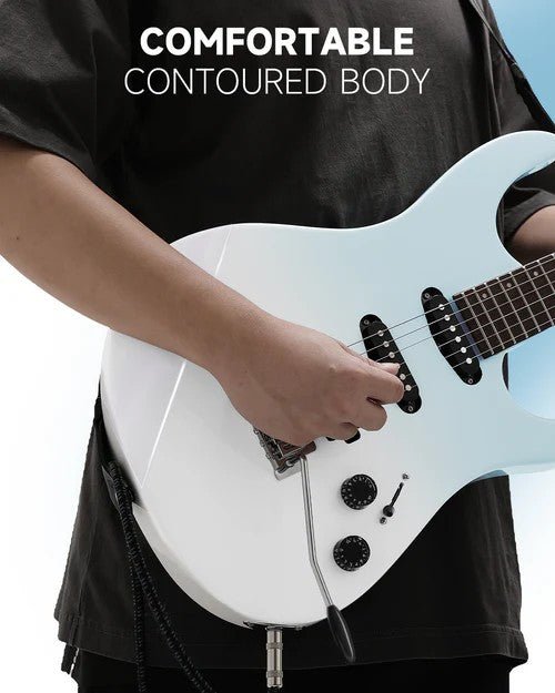 Donner DMT - 66 Electric Guitar with Ceramic Single - Coil - Midnight Purple Gradient - Rhythmic - Cadence