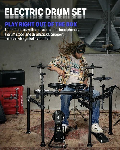 Donner DED - 200X Electronic Drum kit - Rhythmic - Cadence