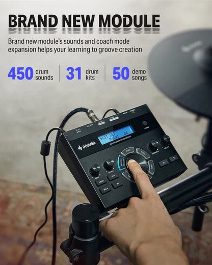 Donner DED - 200X Electronic Drum kit - Rhythmic - Cadence