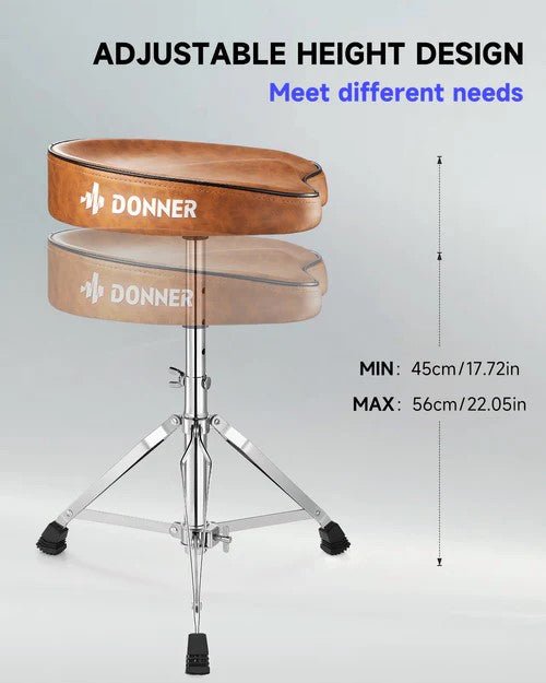 Donner DT - 50 Saddle Drum Throne - Rhythmic - Cadence