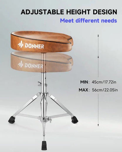 Donner DT - 50 Saddle Drum Throne - Rhythmic - Cadence
