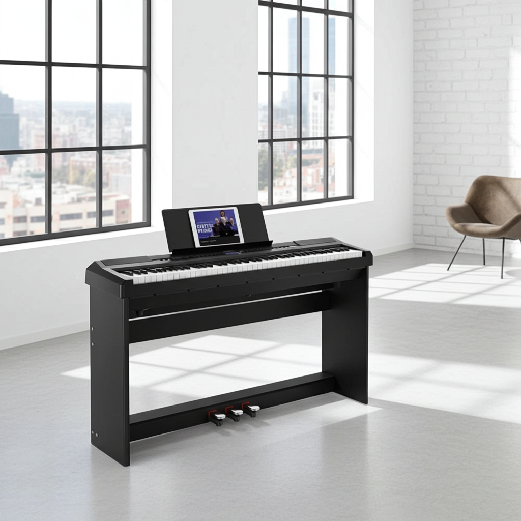 Donner DEP-20 Portable Keyboard 88-Key Weighted with Stand - Black