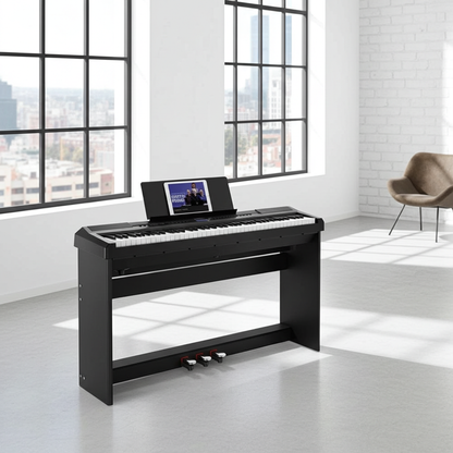 Donner DEP-20 Portable Keyboard 88-Key Weighted with Stand - Black