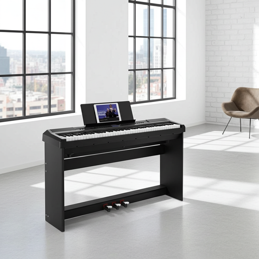 Donner DEP-20 Portable Keyboard 88-Key Weighted with Stand - Black