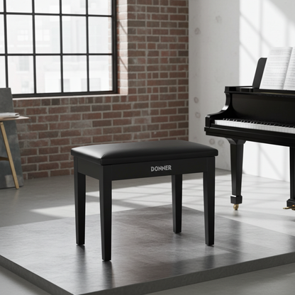 Donner Piano Bench with Storage with High-Density Sponges Pad