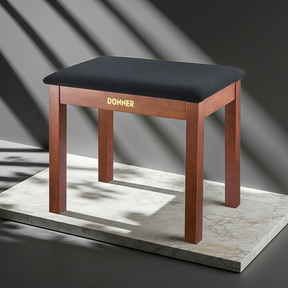 Donner DKB-10 Keyboard Bench with Storage, Brown