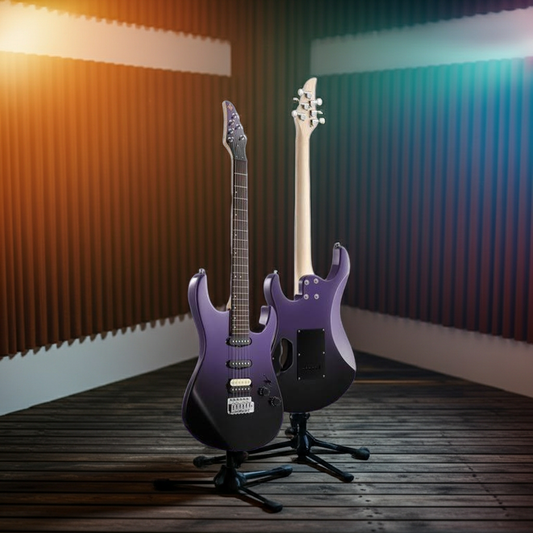 Donner DMT-66 Electric Guitar with Ceramic Single-Coil - Midnight Purple Gradient