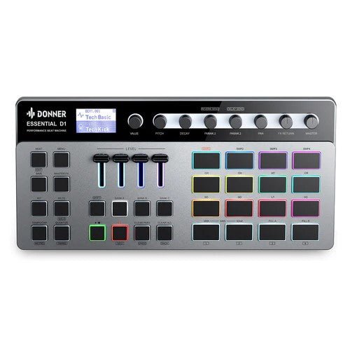 Donner Essential D1 Performance Beat Machine Drum Machine - Rhythmic - Cadence