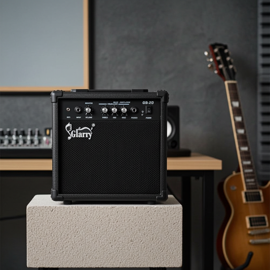 Glarry 20W Portable Electric Bass Amplifier - Perfect Sound for Beginners!