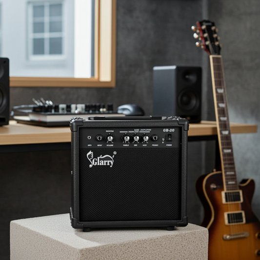 Glarry 20W Portable Electric Bass Amplifier - Perfect Sound for Beginners!