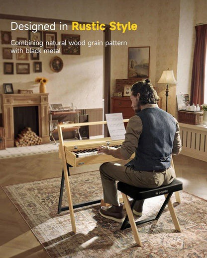 Donner OURA R300 88 - key Home Digital Piano Light Wood - Rhythmic - Cadence