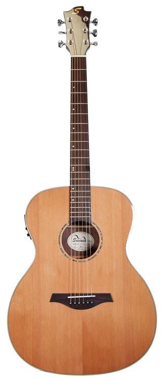 Sevinia Solid Top Series Electro - Acoustic Guitar - OM Cedar Rosewood - Rhythmic - Cadence