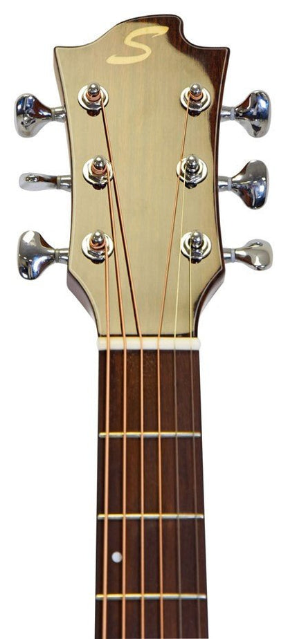 Sevinia Solid Top Series Electro - Acoustic Guitar - OM Cedar Rosewood - Rhythmic - Cadence
