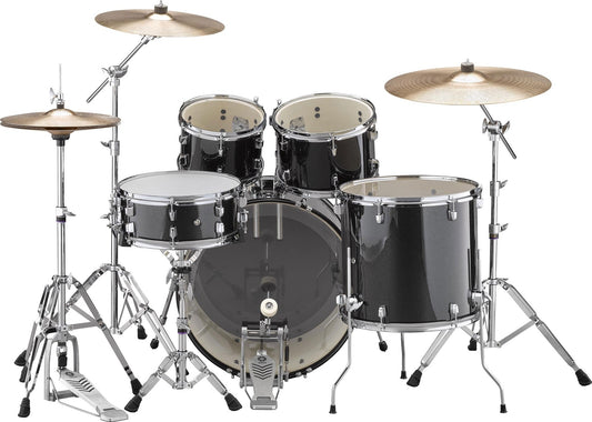 Yamaha Rydeen Drum Kit With 22" Kick Drum & Cymbals - Black Glitter
