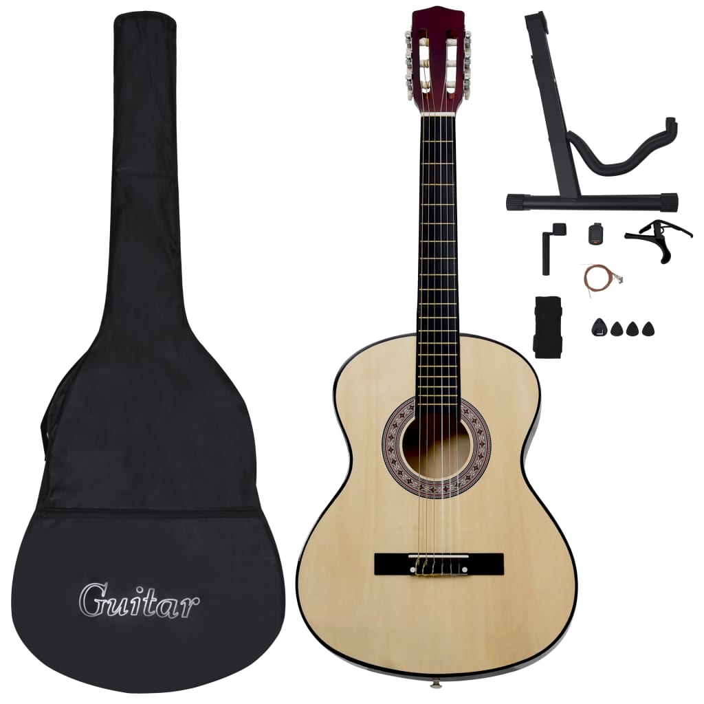vidaXL 12 Piece Classical Guitar Beginner Set 4/4 39 (8 - 10 day delivery) - Rhythmic - Cadence