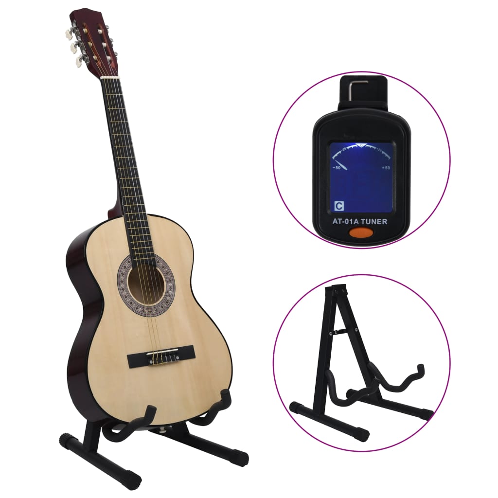 vidaXL 12 Piece Classical Guitar Beginner Set 4/4 39 (8 - 10 day delivery) - Rhythmic - Cadence