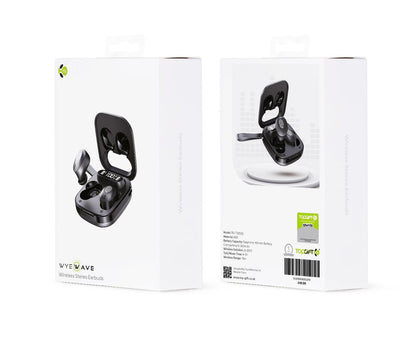 WYEWAVE Black Stereo Wireless Earbuds - Rhythmic - Cadence