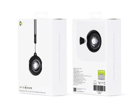 WYEWAVE High Quality Wireless Earbuds With Necklace Soft Touch True Wireless - Black - Rhythmic - Cadence