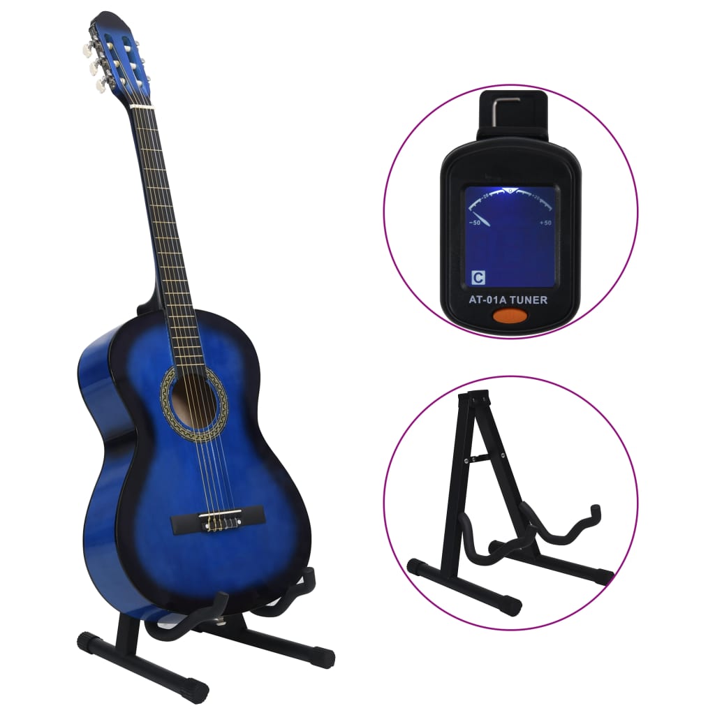 vidaXL 12 Piece Classical Guitar Beginner Set 4/4 39 (8 - 10 day delivery) - Rhythmic - Cadence