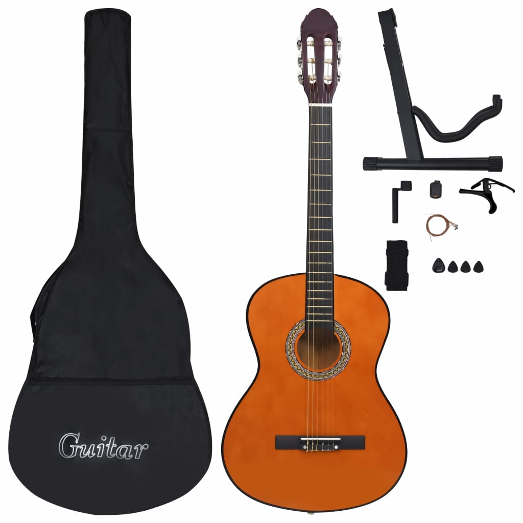 vidaXL 12 Piece Classical Guitar Beginner Set 4/4 39 (8 - 10 day delivery) - Rhythmic - Cadence