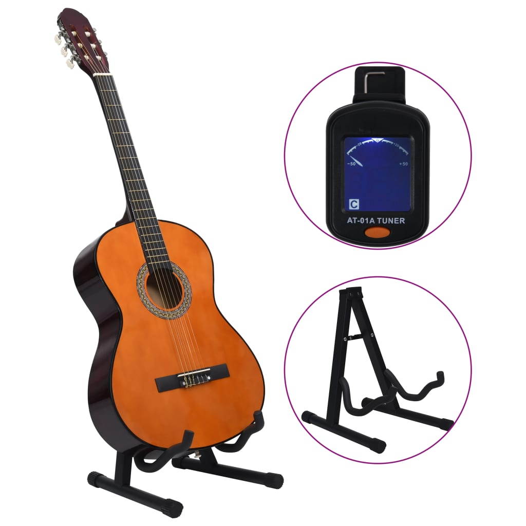 vidaXL 12 Piece Classical Guitar Beginner Set 4/4 39 (8 - 10 day delivery) - Rhythmic - Cadence