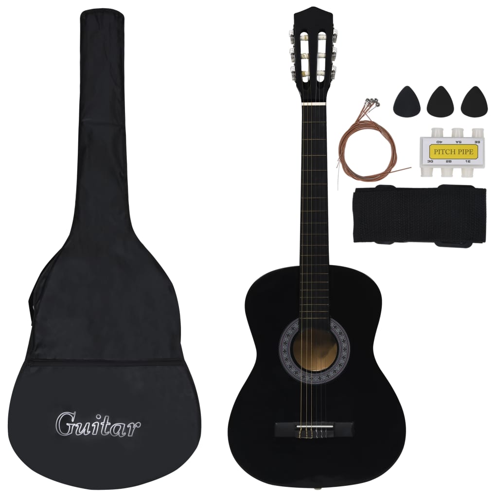 vidaXL 12 Piece Classical Guitar Beginner Set 4/4 39 (8 - 10 day delivery) - Rhythmic - Cadence