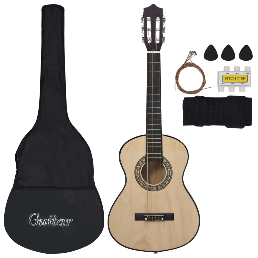 vidaXL 12 Piece Classical Guitar Beginner Set 4/4 39 (8 - 10 day delivery) - Rhythmic - Cadence