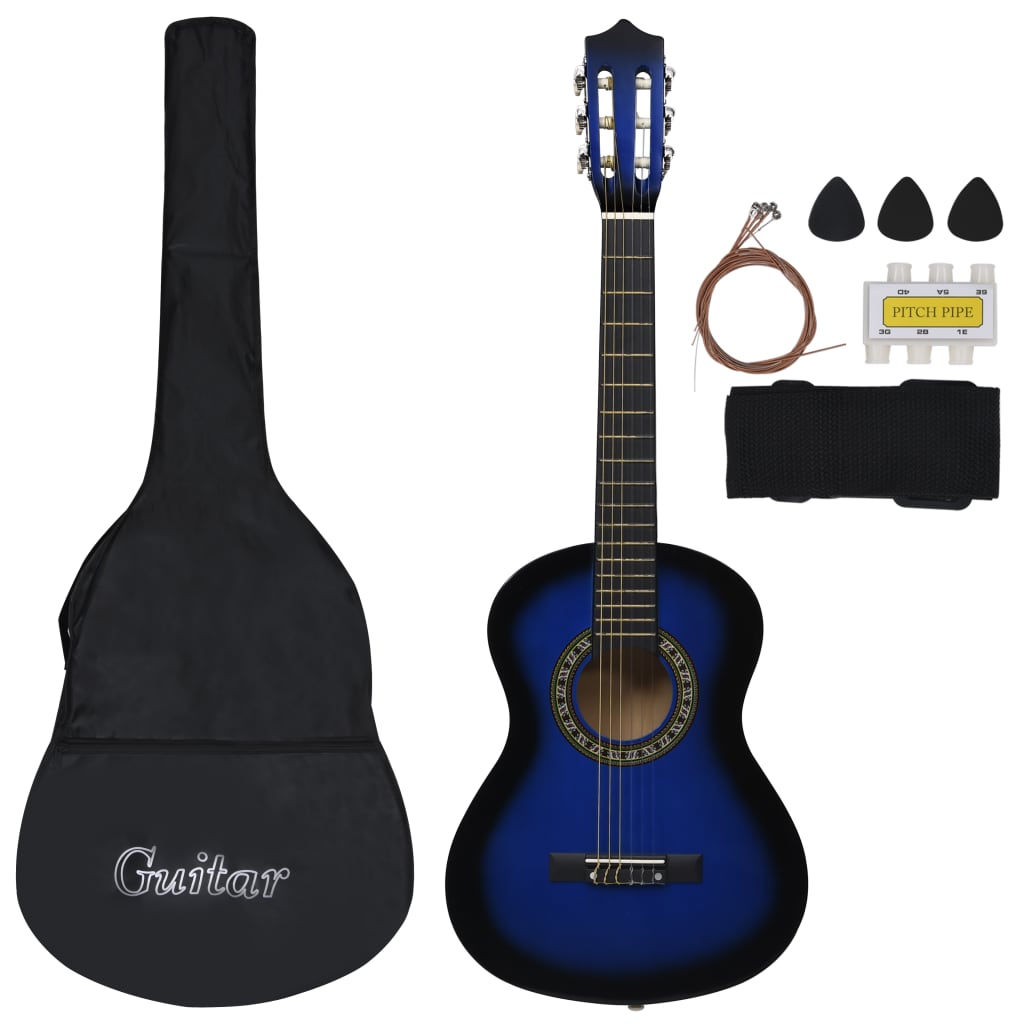 vidaXL 12 Piece Classical Guitar Beginner Set 4/4 39 (8 - 10 day delivery) - Rhythmic - Cadence