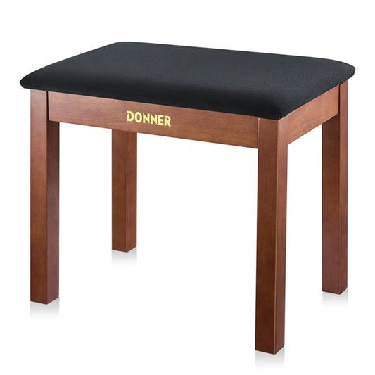Donner DKB - 10 Keyboard Bench with Storage, Brown - Rhythmic - Cadence