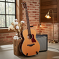 Sevinia Solid Top Series Electro-Acoustic Guitar - OM Cedar Rosewood