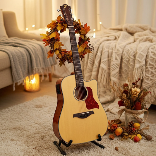 Sevinia Solid Top Series Electro-Acoustic Guitar - West Spruce Mahogany