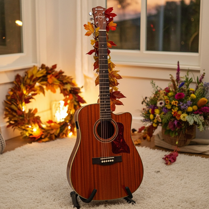 Sundown Electro-Acoustic Western Guitar - Dark Zebrano