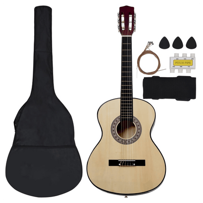 vidaXL 12 Piece Classical Guitar Beginner Set 4/4 39 (8 - 10 day delivery) - Rhythmic - Cadence