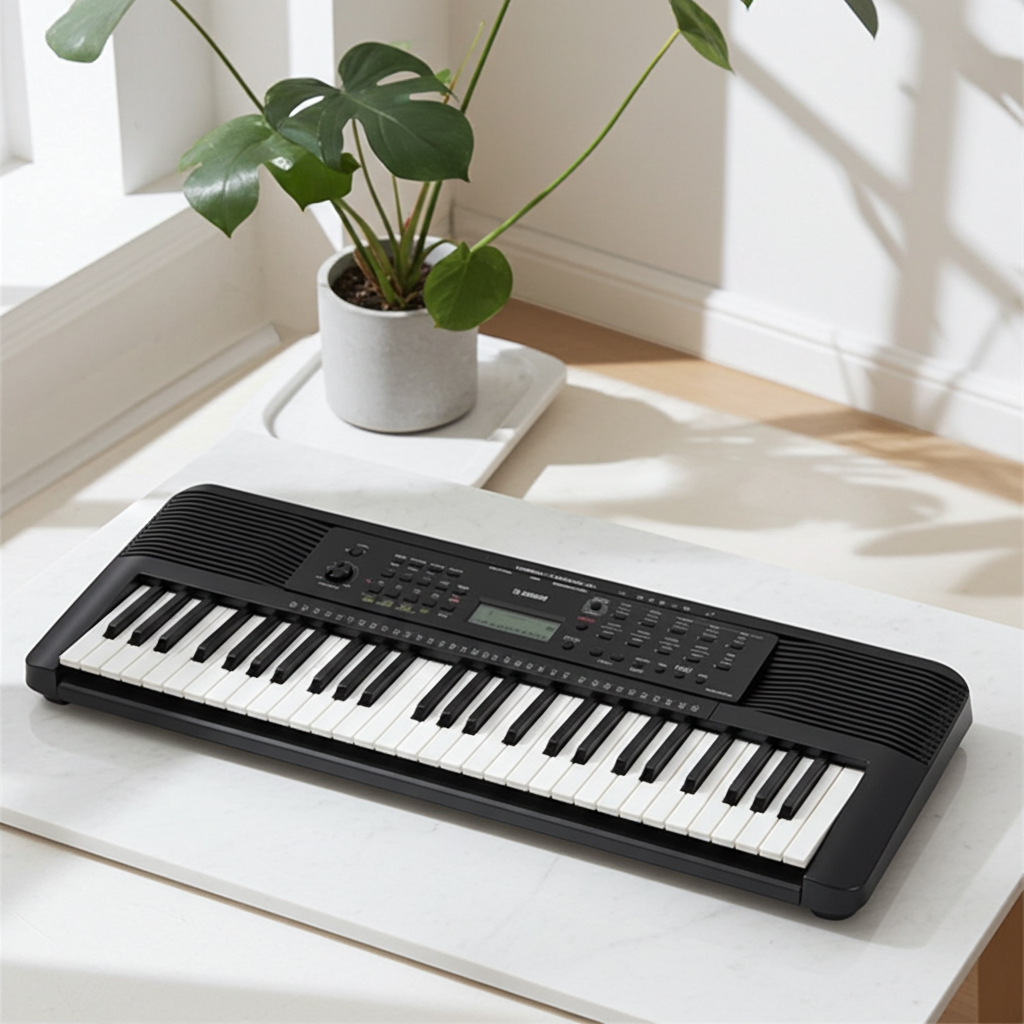 Yamaha - PSR-E283 Portable Keyboard Black including stand