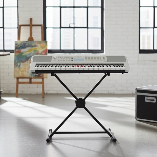 Yamaha EZ-310 Keyboard White & X Stand
