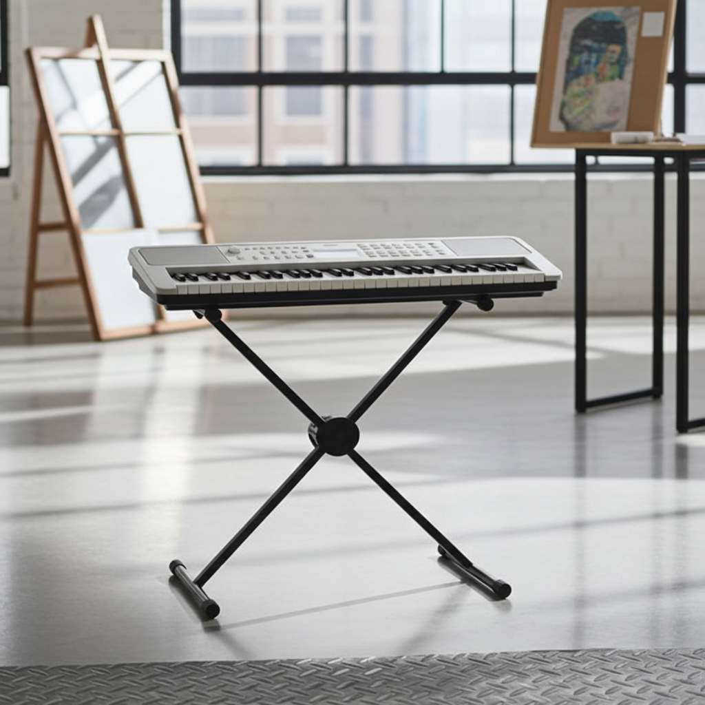 Yamaha EZ-310 Keyboard White & X Stand