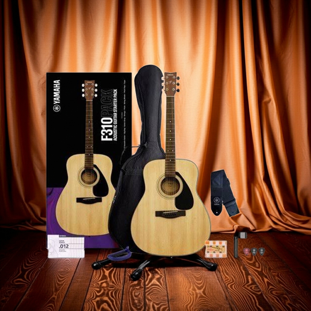 Yamaha F310PII Acoustic Guitar Starter Pack - Natural