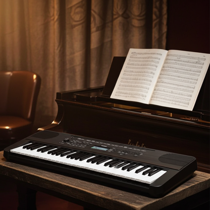 Yamaha PSR-E360 Keyboard - Dark Walnut including L-2C stand