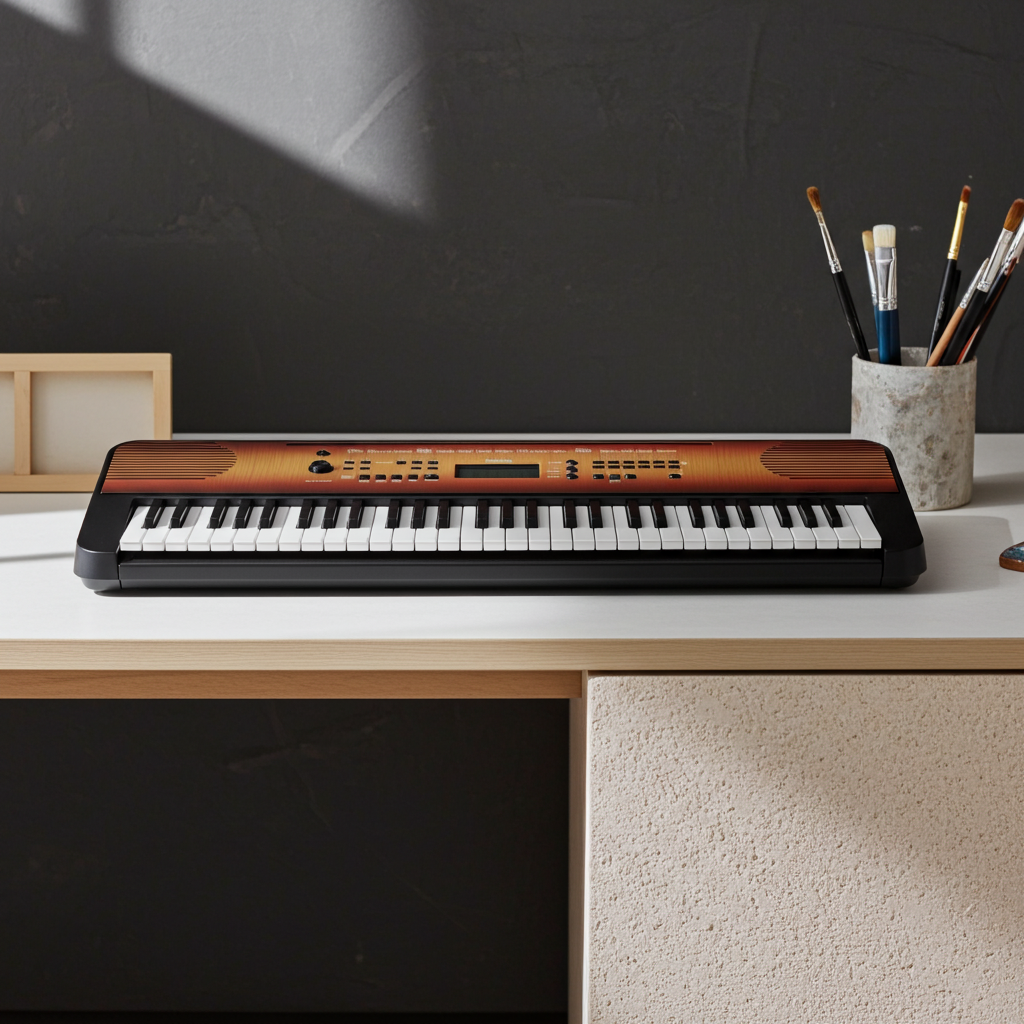 Yamaha PSR-E360 Keyboard - Maple including L-2C Stand