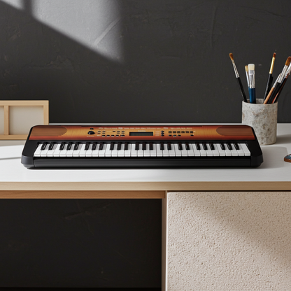 Yamaha PSR-E360 Keyboard - Maple including L-2C Stand