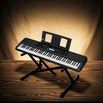 Yamaha PSR-EW320 Keyboard Black & X Stand