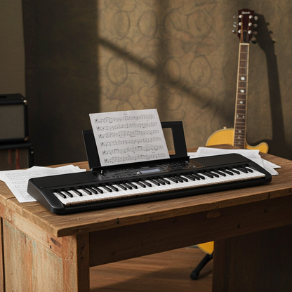 Yamaha PSR-EW320 Keyboard Black & X Stand