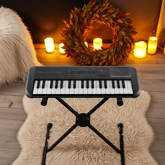 Yamaha PSS-A50 Mini Keyboard Black & X Stand