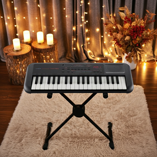 Yamaha PSS-A50 Mini Keyboard Black & X Stand