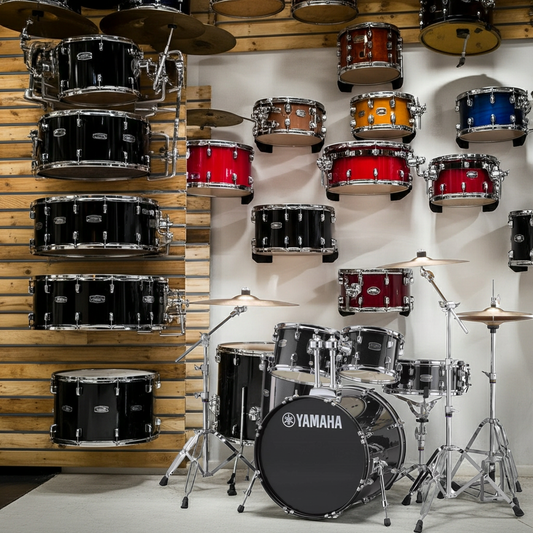 Yamaha Rydeen Drum Kit With 20" Kick Drum & Cymbals - Black Sparkle