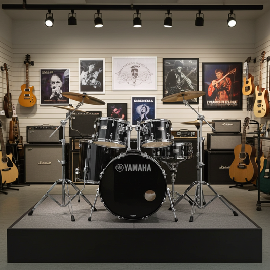 Yamaha Rydeen Drum Kit With 20" Kick Drum & Cymbals - Black Sparkle